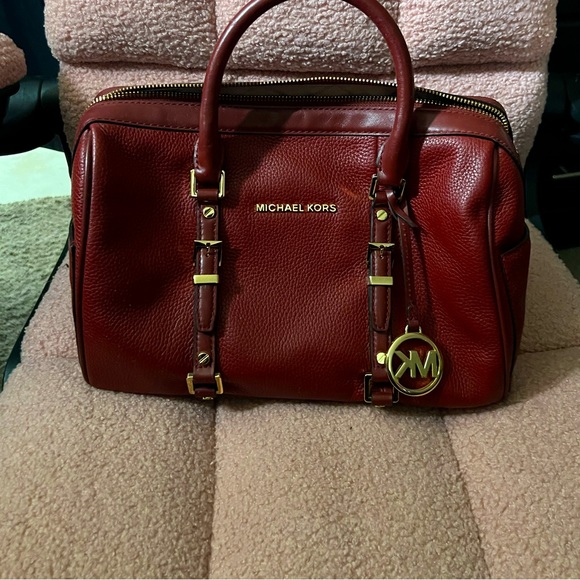 Michael Kors Bedford LegacyPebbled Leather Duffel Satchel